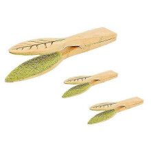 Leaf Cleaning Tongs, Plant Leaf Cleaning Tongs, Plant Leaf Lint Cleaner with Wood Handle, Leaf Clea