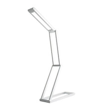 Foldable Dimmable LED Desk Lamp Foldable Touch Desk Lamp LED Reading Lamp (Silver)