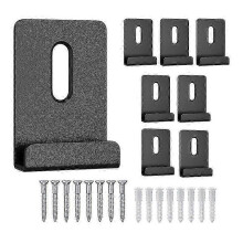 Metal Mirror Clip 1/2 Wide Slot Mirror Hanger Clip Large Heavy Duty Fixed Clip for Mirrors with Screw Mirror Clip