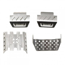 Pieces Rc Car Chassis Armor, Stainles Steel Chassis Armor Anti-slip Plate for Yk4102 Yk4103 Yk4082 Rc Parts Accessories
