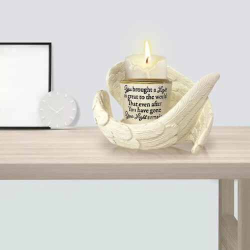 Angel Wings Pillar Candle Holder 1