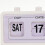Fashion Retro Flip Clock Digtal Flip Day Date Display Time Clock White 6