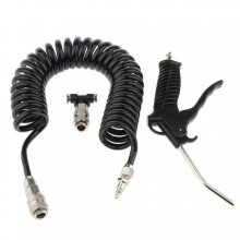 Pneumatic Air Blow Gun Kit with Gasket And 5*8mm Tip Black