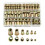 120pcs Flat Head Threaded Rivet Nut Insert Assortment Kit 14