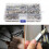 120pcs Flat Head Threaded Rivet Nut Insert Assortment Kit 8