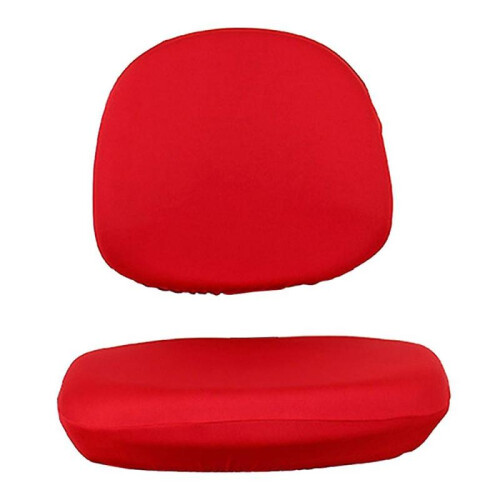 Soft Swivel Office Computer Chair Cover with Red Protective Cover 1