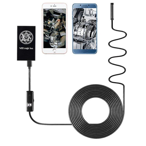 F100 8mm Wifi Waterproof Borescope Inspection Camera Android Ios Led 2m 2