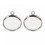 20 Pieces 12mm Silver Cabochon Holder Pendant Trays 5