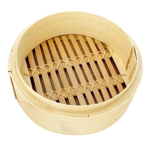 2pcs Asian Bamboo Steamer Basket 2