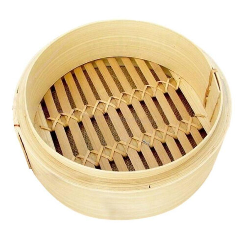2pcs Asian Bamboo Steamer Basket 1