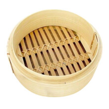 2pcs Asian Bamboo Steamer Basket
