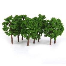 60pcs Plastic Tree Model Railroad Train Scenery 1:150