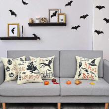 Set Of 3 Halloween Skeleton Hand Throw Pillow Cover, Home Decor Pillow Case Sofa Cushion Cover 18 X 18 In, Halloween Decoration, Indoor Outdoor Decora