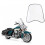 Windproof Clear Pc Front Windshield Protection Shield for Motorcycle Scooter 9