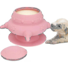 (As show, One size) Puppy Feeder Milk Bowl For Nursing Puppy, 4 Teats Puppy Bottles For Multiple Puppies, 240ml Doggie Bubble Feeder --(WR)