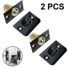 (As show, One size) 2 Pieces Cabinet Door Ball Catch, Stainless Steel Adjustable Roller Catch For Balcony Door Hardware Ball Locks Roller Lock Ball Lock For Furniture