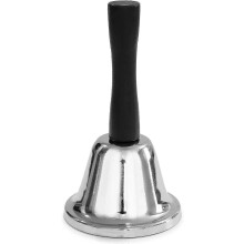 (As show, One size) Hand & Call Bell To Care For The Sick And Elderly/ Signal Dinner/ Call For Pets, Silver, 4.75"black Slivery1pcs