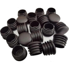 (As show, One size) Round Plastic Plug, 20 Pcs Black Tube End Plug Chair Glides Round End Plug Furniture Chair/leg Pipe Cover Insert (25mm)