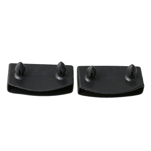 (As show, One size) 50pcs Bed Slat Plastic End Caps Holders 55mm Black - 1