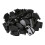 (As show, One size) 50pcs Bed Slat Plastic End Caps Holders 55mm Black - 1