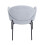 Living And Home (Grey) 2Pcs Upholstered Dining Chairs with Armrest 6
