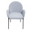 Living And Home (Grey) 2Pcs Upholstered Dining Chairs with Armrest 4