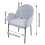 Living And Home (Grey) 2Pcs Upholstered Dining Chairs with Armrest 7