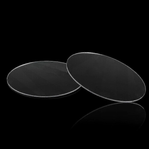 (As show, One size) Transparent 3mm Thick Mirror Acrylic Round Disc Dimetro:60mm 2