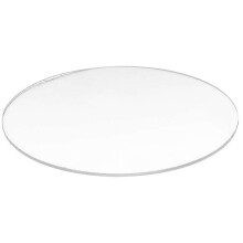 (As show, One size) Transparent 3mm Thick Mirror Acrylic Round Disc Dimetro:60mm