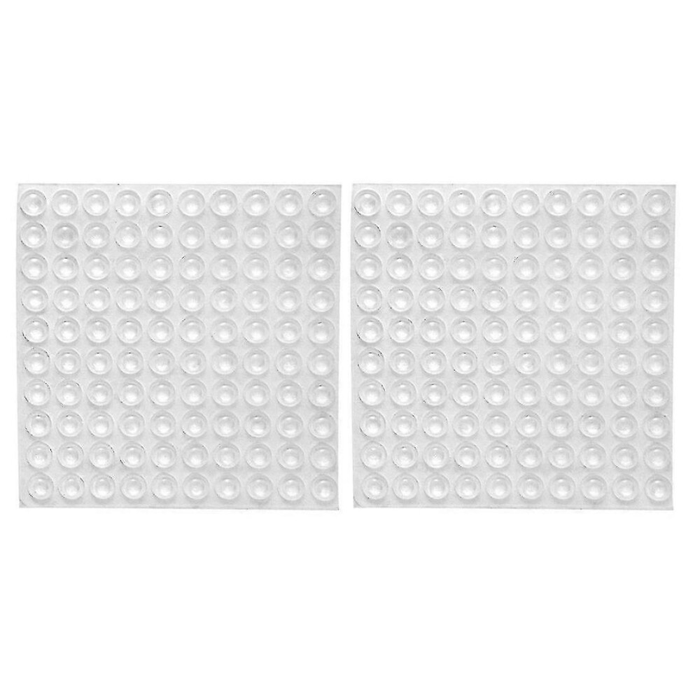 (As Show, One Size) 200X Transparent Adhesive Bumper Pads Self Stick Sound Dampening Door Cabinet Buffer Pads, 8*2.5Mm 5022564529402