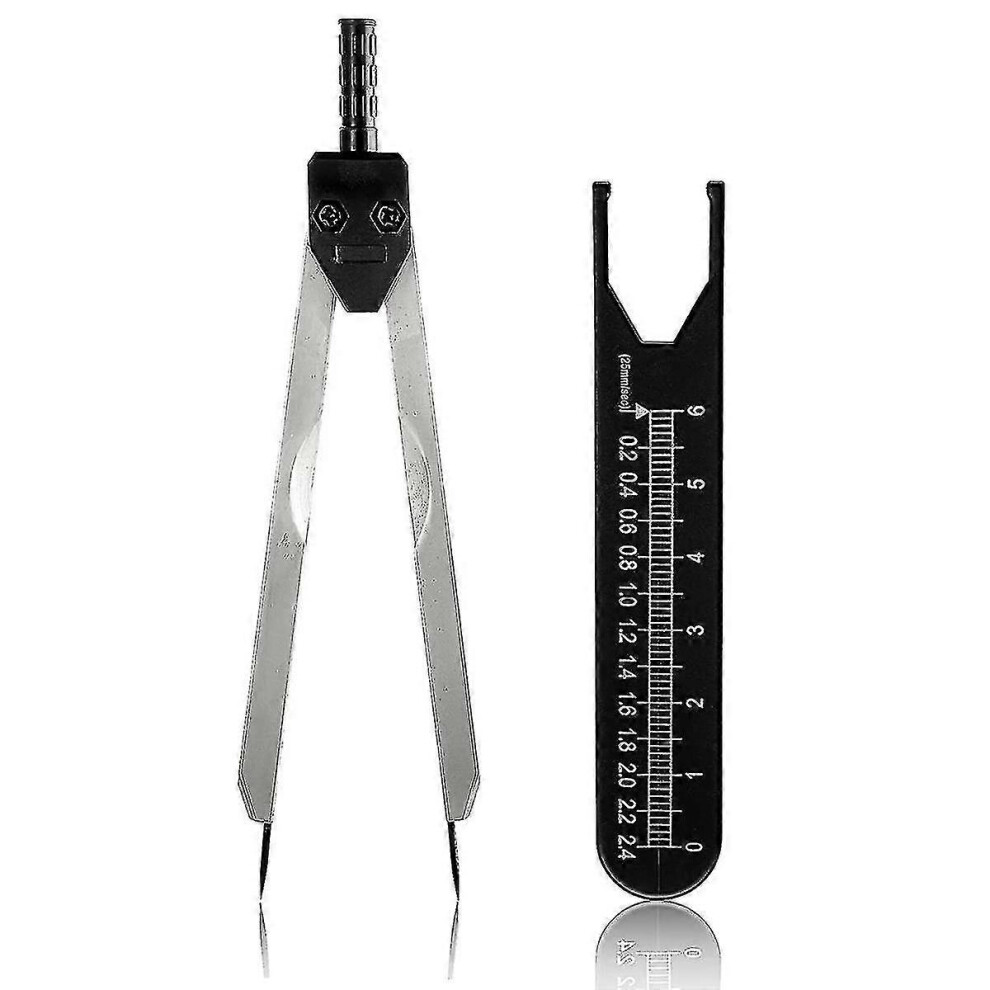 (As Show, One Size) Ekg Calipers Ecg Caliper Measuring Tool With Ruler Black Caliper Divider For Nurse Or Doctor 5022564510707