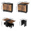 Living And Home Folding Dining Table Set with 4 Stools 7