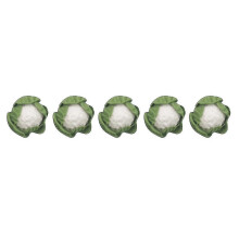 (As show, One size) 5 Pieces Mini Handmade Clay Vegetables Miniatures Cauliflower Chinese Cabbage For Doll Kitchen