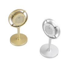 (As show, One size) Vintage Style Microphone Simulation Classic Retro Dynamic Vocal Mic Universal Stand For Live Perfor