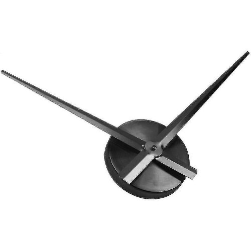 (Silver, One size) Large Clock Hands And Mechanism, Modern Black Long Hands Wall Clock _dxm 1