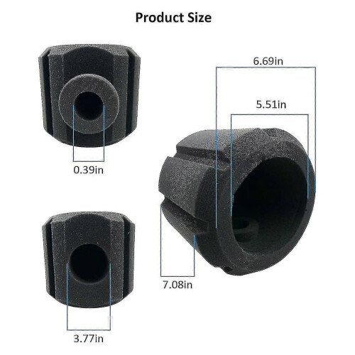 (As show, One size) Microphone Windscreen Foam Cover Filter, Professional Microphone Filter Foam Windscreen With Thick 2