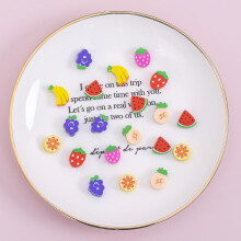 (As show, One size) Set Of 100 Mini Erasers (fruit Model) With A Cute Design And Classic Shapes