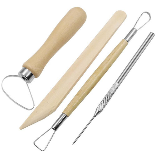 (As show, One size) 8pcs Pottery Craft Tools Clay Sculpture Kit 1
