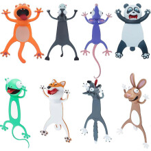 (As show, One size) 8 Pieces Set 3D Cartoon Animal Bookmarks for Kids Cute Funny Novelty Bookmarks Squashed Animal Reading Bookmark Stationery Presents Gifts for Kids