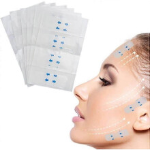 (As show, One size) 40 PCS Face Lifting Sticker, Thin Face Lift Tape Invisible Thin Face Stickers V-Shape Face Lift Tape Makeup Face Lift Tools for Face