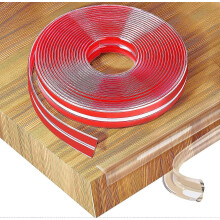 (As show, One size) 6 Meters Table Corner Protector Strip, Transparent Furniture Protector Strip, Pre-Adhesive PVC Edge Protector, for Tables, Windowsills, Walls