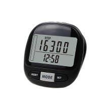 (As show, One size) 3D Detection Pedometer 7 Days Memory Calorie Distance Exercise Time Goal Large Screen LCD Monitor Pedometer
