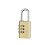 (As show, One size) Combination padlock - Security lock with numbers - Maximum hardness and reliability - 3 numbers - 1 padlock 4
