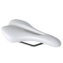 (As show, One size) Breathable and Comfortable Colorful Bicycle Saddle Pad for Fixed Gear Road BikeWhite