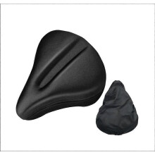 (As show, One size) Exercise Bike Gel Saddle Cover, Large and Comfortable, Padded for Men and Women, Suitable for Stationary Bikes, Indoor Cycling - Soft Saddle Cushion