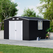 10 x 12FT Outdoor Metal Apex Roof Storage Shed