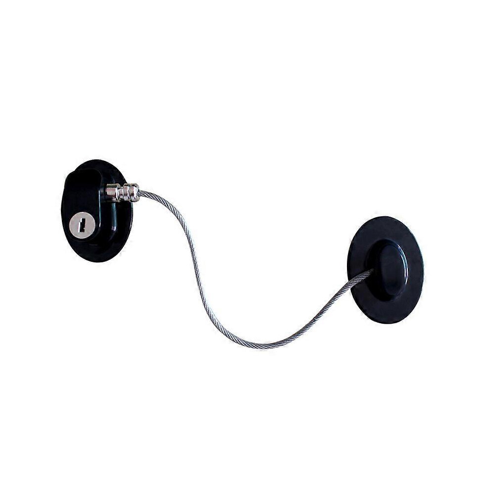 (As show, One size) Child Lock for Cabinets, Cupboards, Fridges and Freezers, Home Safety, 3M Adhesive, No Residue, Baby and Child Safe, Black