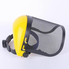 (As show, One size) Steel Mesh Visor & Adjustable Earmuffs, Face, Forehead and Ear Protection