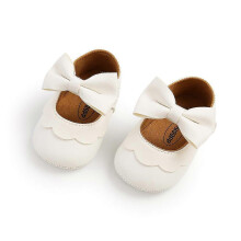 (As show, One size) 12cmNewborn Baby Booties,Soft and Comfortable Leather Shoes for Baby Girl,Children's Slippers Non-Slip Rubber Soles