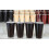 4pcs Cone Shape Eucalyptus Solid Wood Furniture Sofa Legs Black 4*6*10cm 12